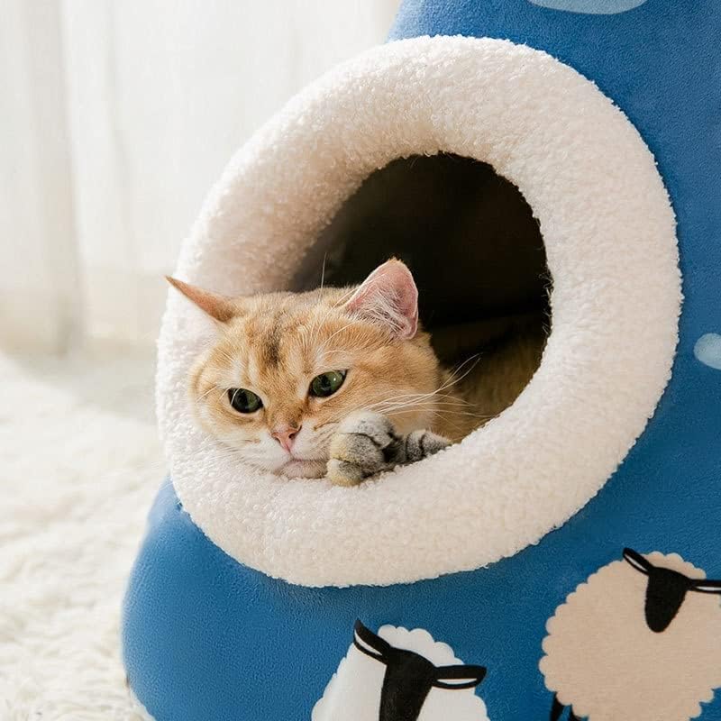 WXBDD kuća za mačke Poluzatvoreni krevet za kućne ljubimce krevet za mačiće za kućne ljubimce kućica za