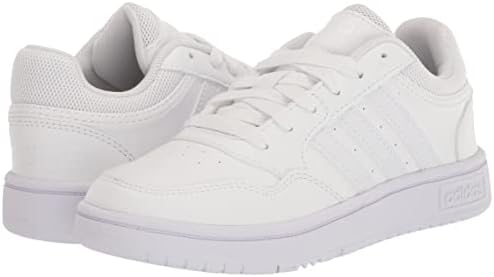 adidas Hoops 3.0 košarkaška cipela, bijela / bijela/ bijela, 4.5 us Unisex veliko dijete