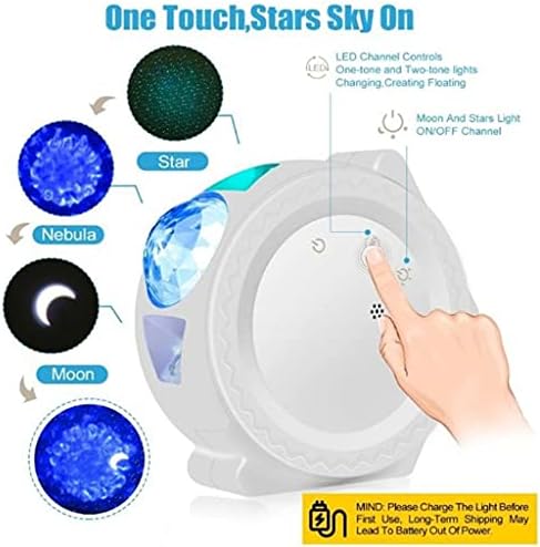 SJYDQ 3 u 1 zvijezda noćno svjetlo projektor zvjezdano nebo mjesec projektor galaksija okean maglina lampa