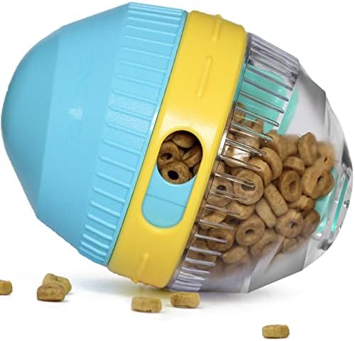Sniffiz GooseEgg Lopta za nanošenje poslastica za pse, Škripava Interaktivna izdržljiva igračka za hranu / Puzzle igra za stimulaciju uma za obogaćivanje / spora hranilica za štence do malih pasa
