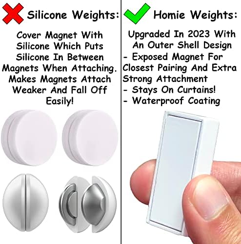 Magnetska zavjesa utezi 8 pakovanja vodootpornih magneta + kućište, odličan kućni dekor za kupatilo, tuš,