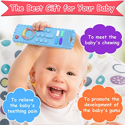 2 pakovanja SOLIFEGOBLE silikonske igračke za daljinsko upravljanje za bebe s, Dječaci Djevojčice