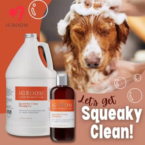 Igroom Squeaky Clean šampon za pse, luksuzna njega ljepote za kućne ljubimce, intenzivna snaga čišćenja, ekstrakti