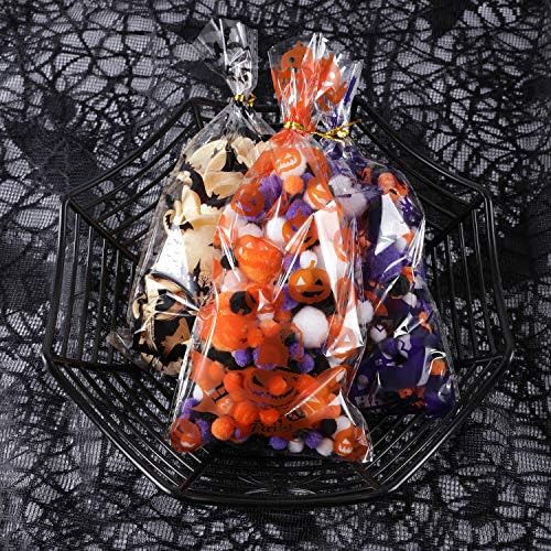Torbe za Halloween celofan poslastice, Adv-one 150kom bundeve Bat Witch Party torbe sa Twist kravatama