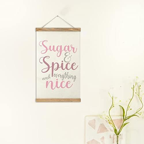 Veseli za magnetni plakat, drveni okvir i platno velovi za poster Sugar & Spice i sve lepi drveni magnetni
