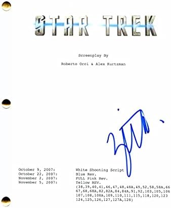 Zachary Quinto potpisao Autograph Star Trek Cijeli film - Spack Stud, u tamnu, zvezdu Trek