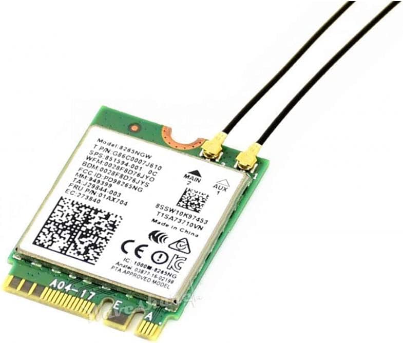 Waypondev Dual Band Wireless-AC 8265 Mrežna kartica NIC modul M.2 Faktor obrasca za N-VI-Dia Jetson