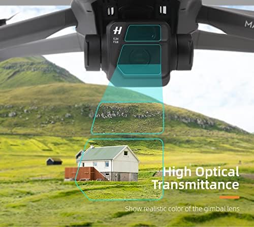 Natefemin 1 set lagana težina drona Komunalna sočiva Zaštitni film za zaštitu od kaljenog stakla za DJI