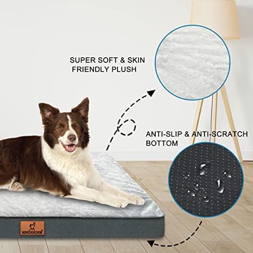 Hnuounh ortopedski krevet za pse, vodootporni krevet za pse za srednje, velike i ekstra velike