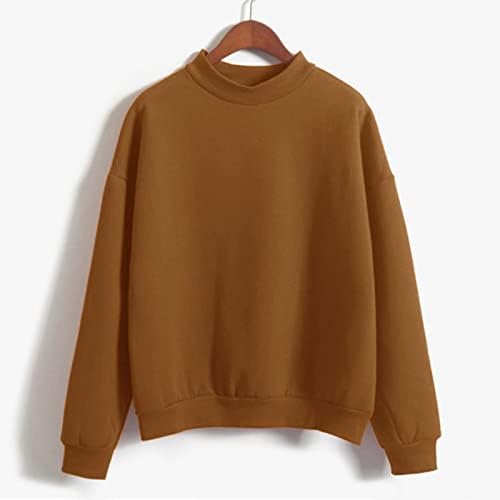 Keepfit ženski jednobojni džemper jesen zima Osnovni O vrat pulover dugi rukavi vrhovi Casual labava