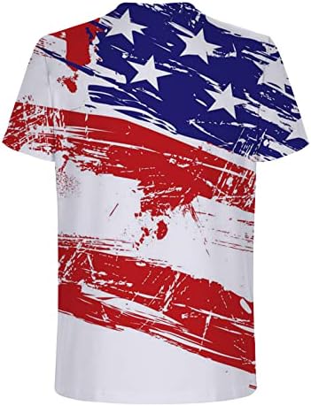 Muška dana za nezavisnost 3D tiskana majica kratki rukav okrugli vrat Sportski vrhovi Ležerne prilične modne