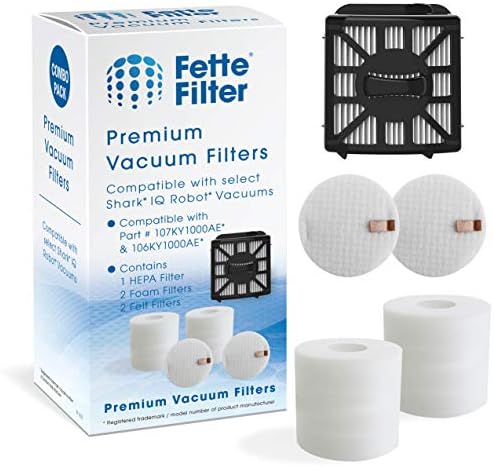 Fette Filter - 2 kompleta osnovnog Predmotornog filtera i 1 Hepa kompatibilan sa Shark IQ Robot base modelom