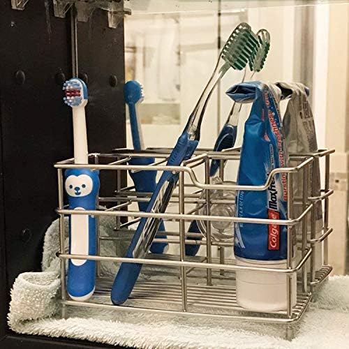 Držač četkice za kupatilo-stalak za držač metalne paste za zube otporne na rđu od nerđajućeg čelika