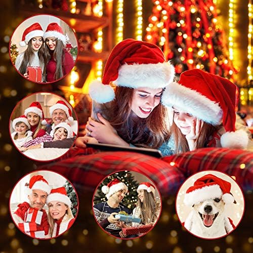 RJVW Božićni šešir, Santa šešir, Božić Holiday šešir za odrasle, Santa šešir za djecu, dijete Santa Claus šešir,