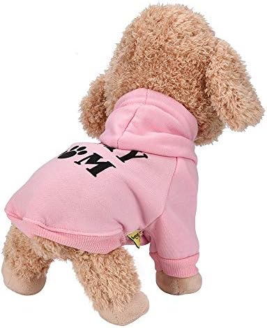 Zimska odjeća za pse Mala ženska kapuljača pamučna mješavina sa haubom runom casual party teddy