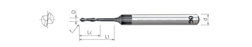OSG 2.0 mm Carbide Ball nos kraj Mill - dijamant premazom-kompatibilan sa Zirkonzahn glodalice - dizajniran za cirkonij & kompozitnih materijala