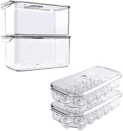 SANNO SANNO proizvodi kante za čuvanje frižidera sa poklopcima ladica za držač za jaja koja se