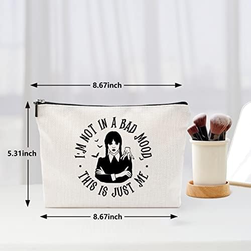 Addams Movie Family Fans torba za šminkanje putna toaletna torba srijeda Addams Fan Lover poklon horor TV emisija Robna torbica sa zatvaračem