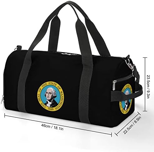 Višenamenska torba za teretanu Washington State Seal izdržljiva sportska torba lagana torba za nošenje