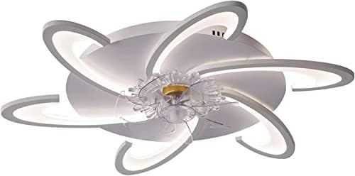 FANS Strop sa lampicama, LED 6 brzina stropnog ventilatora sa plaftom za crtežu sa rasvjetom za