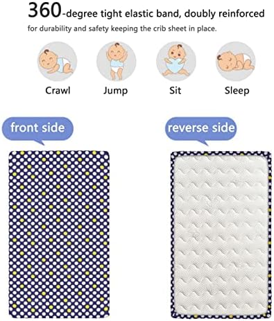 Polka točkice ugrađeni mini listovi krevetića, prenosivi mini krevetići listovi mekani mali madrac