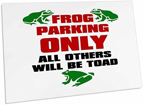 3Droza Smiješna žaba Parking znak - Svi ostali će biti Toad - Desk Pad Place Mats