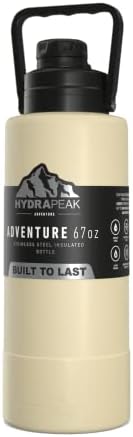 Hydrapeak Adventure 67oz izolovana flaša za vodu sa ručkom, veliki termos od nerđajućeg čelika sa
