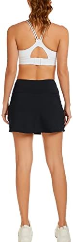 Aderea ženske teniske suknje s džepovima Activewear Golf Skort s kratkim visokim strukom Trke za rad mini