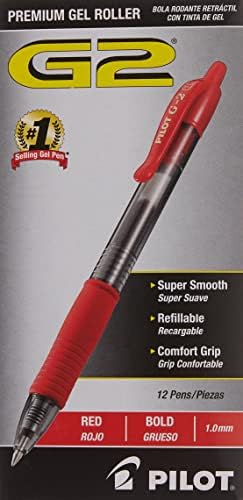 PILOT G2 Premium Refillable & uvlačenje Rolling Ball Gel olovke, Bold Point, plava, 8-Pack &