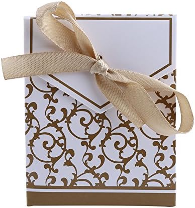 10pcs Mini svadbena kutija, vjenčani bombonski torbi Male poklon kutije bombone kutije sa poklon vrpcama bombona