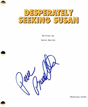 Rosanna Arquette potpisao autogram očajnički tražeći Susan Full film skripta Co-udreng: Madonna - pulp fikcija rijetka