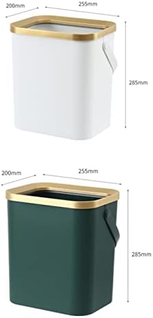 FEER ZLATNA TREMPA za kuhinju Kupatilo Četveronosno push-tip plastike uski kantu za smeće sa poklopcem