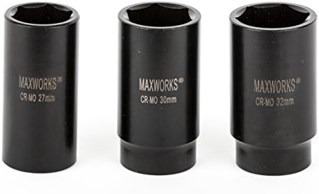 MaxWorks 80783 1/2 Pogon metričkog utičnice dubokog udara sa laserom označenom veličinom označavanja