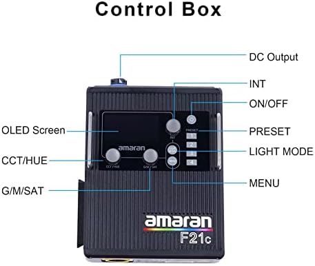 Aputure Amaran F21C RGBWW Fleksibilno Led Video svjetlo 2500K~7500K, 100W,15 rasvjeta FX sa mekom kutijom Saćaste mreže, podržava kontrolu aplikacije