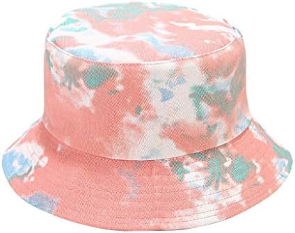 Jesenska kapa sa šeširom sa printom kapa i kanta za muškarce sklopivi sunce Fisherman Summer Tie-Dyed ženski