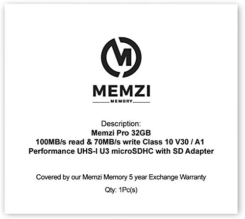 MEMZI PRO 32gb Micro SDHC memorijska kartica za Campark X30, X20, ACT85, ACT76 akcione kamere - klasa