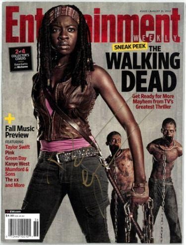 Danai Gurira potpisao 2012 Entertainment Weekly The Walking Dead Michonne Full Magazine - COA-TV magazini