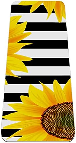 Siebzeh Sunflower Stripe Premium Thick Yoga Mat Eco Friendly Rubber Health & amp; fitnes Non Slip Mat za