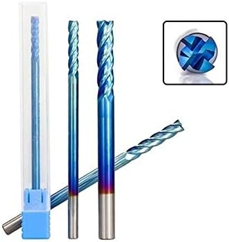Xmeifei dijelovi set burgija 4 mlin za flautu HRC 50 volfram karbidni krajnji mlin Metrički Nano plavi premaz