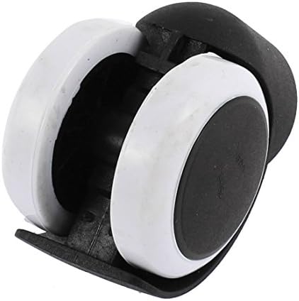 Aexit uredski predsjednici Kotači 10 mm Stem Twin Wheels okretni kotači za crne ploče Bijeli 2pcs