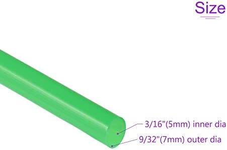 Dmiotech 5mm ID 7mm od 10 stopa silikonske cijevi zelene industrijske silikonske cijevi za pumpu za vodu
