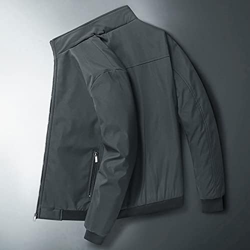 Muška puna zipna jakna za vjetrovska jakna Fleece obložen Slim Fit Casual kaput vanjski termički vjetar