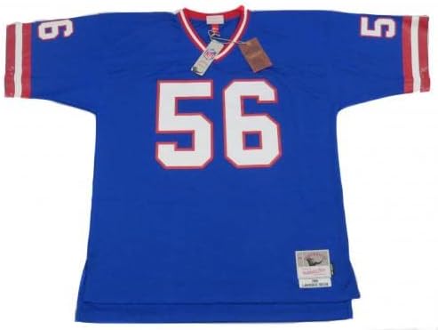 Lawrence Taylor Autografirao New York Giants Mitchell & Ness Jersey W / Hof 99 SB XXI XXV Champs Beckett umučeni - autogramirani NFL dresovi