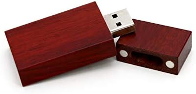 5 paketa pravokutnik crveno drvo 2.0 / 3.0 USB fleš pogon USB diskovna memorijska palica sa drvenim