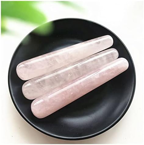 Seewoode AG216 3pcs Natural Pink Crystal Polirano masaža Wand Health Relapuration Crystal Stick Prirodni