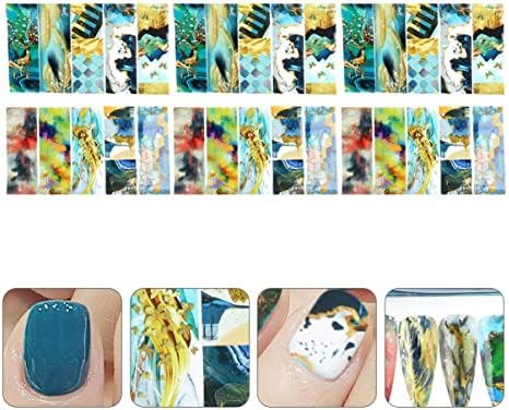 FRCOLOR 30 listova holografski kompleti folije trake pune naljepnice za dekoraciju djevojke nail DIY