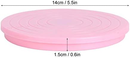 2kom Plastična rotirajuća podloga za torte od 360 stepeni Pink Decorating gramofon kuhinjski alat za pečenje
