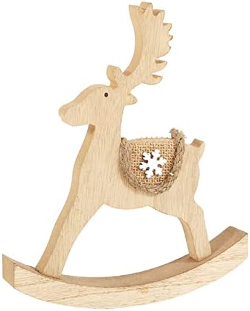 Božić Home Decoration Drveni Ukrasi Božić Creative Trodimenzionalne Drvene Mini Elks Drveni Konj