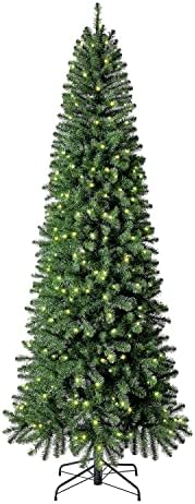 Evergreen Classicsics 9 stopala boja eksplozijskog pine umjetno božićno stablo prelit w / 350 LED svjetla