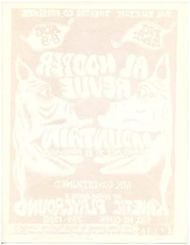 Al Kooper Mountain revija 1969 Kinetic Playground Chicago Handbill Mark Behrens potpisan